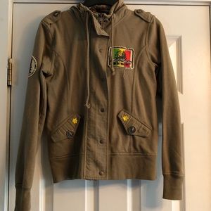 Bob Marley Military Style Hoodie